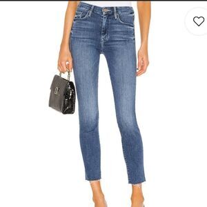MOTHER The Looker Ankle fray skinny jeans
